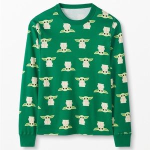 Hanna Andersson Disney (Baby Yoda) Adult Unisex Long John Pajama Set